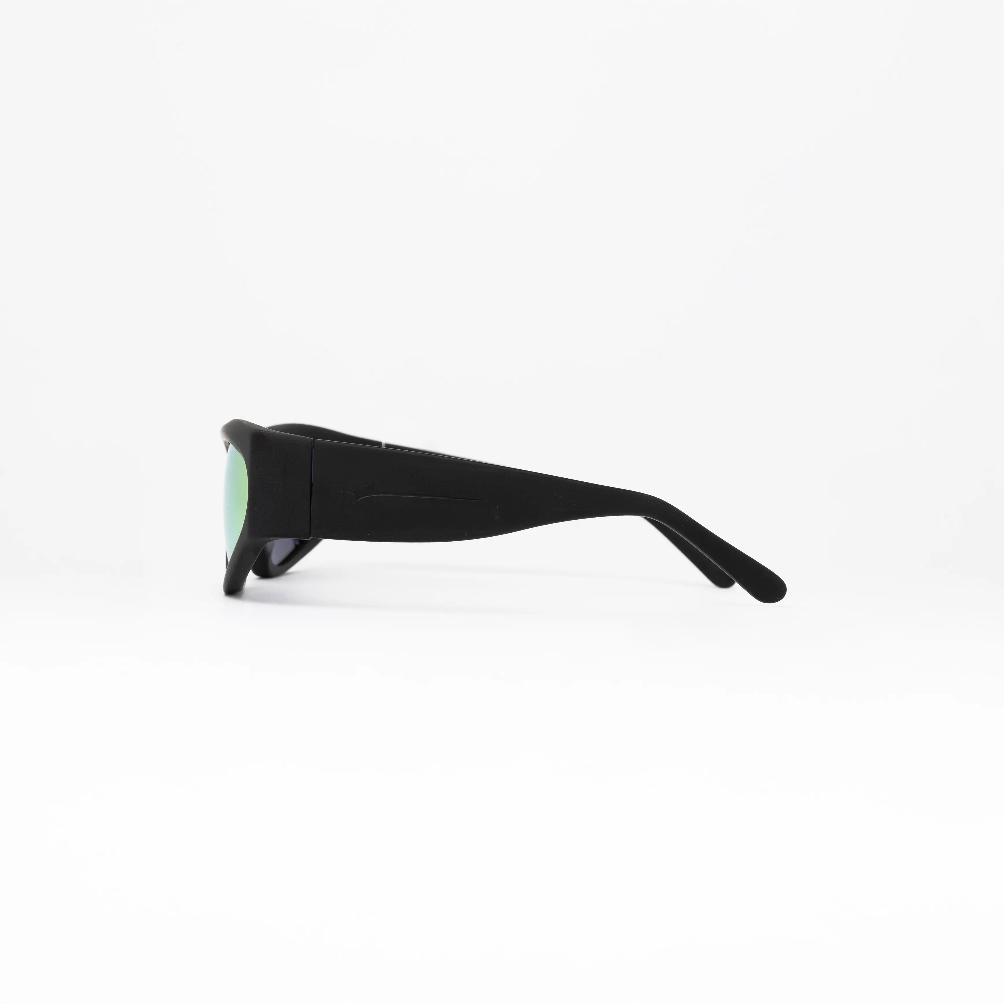 Side view of Icon Sakura Sunglasses showcasing the slim temple design and polarized pink lens.